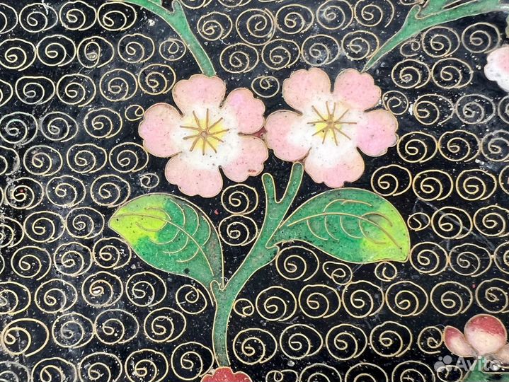 Антикварная тарелочка, Китай, позолота, 1920-60 гг