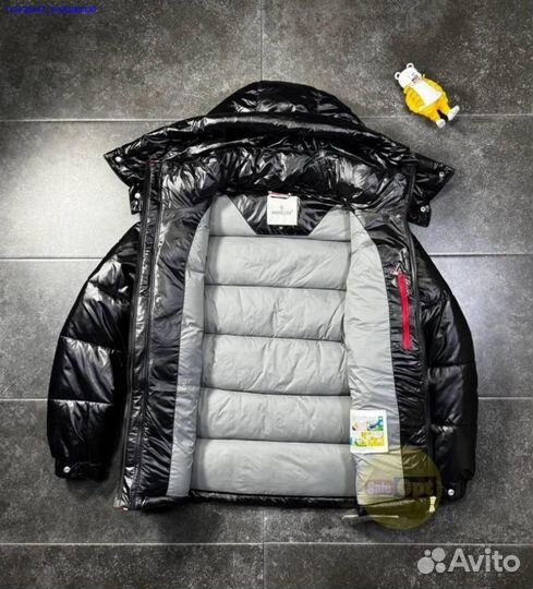 Куртка Moncler черный глянец