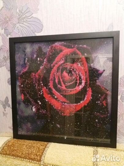 Алмазная мозаика. Готовая работа