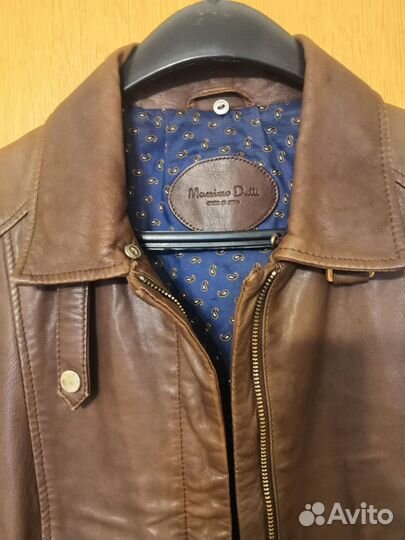 Куртка кожаная (Massimo Dutti) оригинал 42- 44
