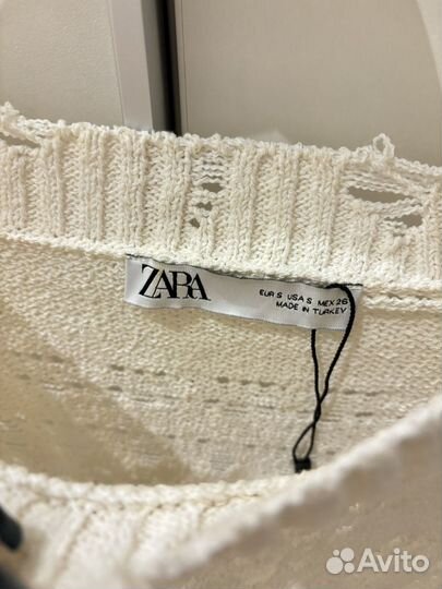 Свитер дырявый zara y2k archive distressed