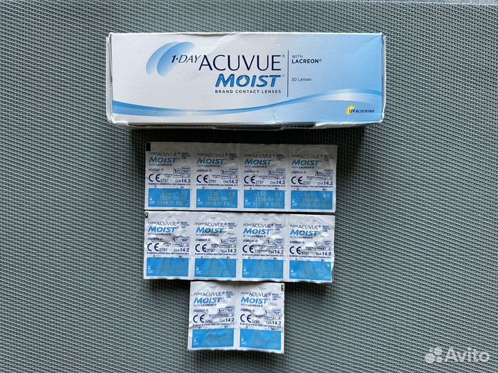 Контактные линзы 1-Day Acuvue Moist, -3,50