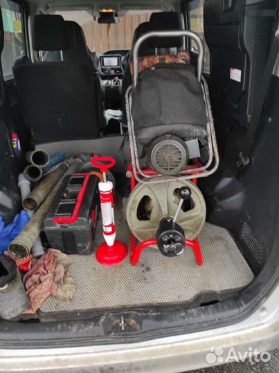 Прочистка канализации и устранение засоров до 50м