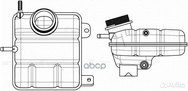 Бачок расширит. охл. жидкости chevrolet spark M200