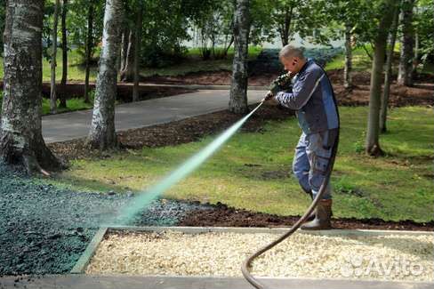 Гидропосев газона