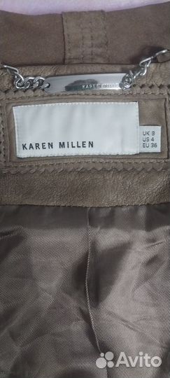 Куртка кожаная женская 40 -42 разм karen millen