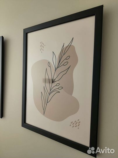 Рамка Икея с репродукцией 4 шт