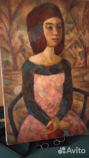 Картина маслом на холсте Армянка 2001 оригинал