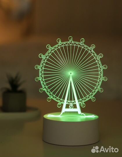 Ночник светильник интерьерный 3D