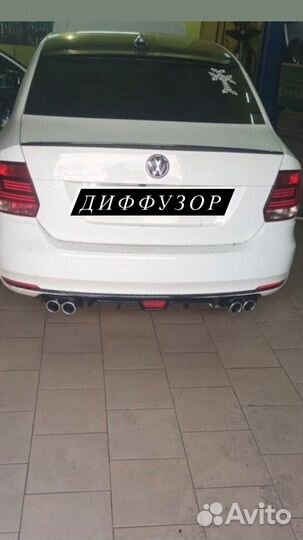 Диффузор на Volkswagen Polo 5 рест/дорест