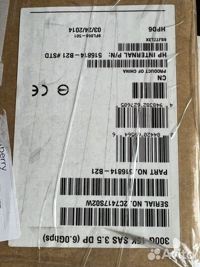 Жесткий диск HP 300Gb 15K SAS 3.5 516814-B21