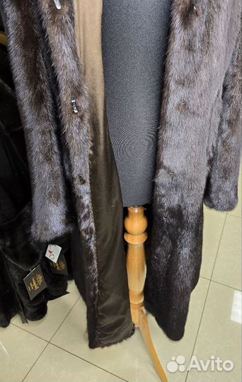 Шуба норковая платье 42'44 длина 110 см