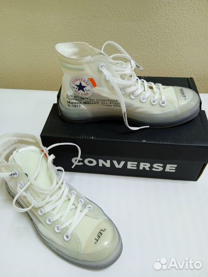 Кеды converse прозрачные женские 38 р-р