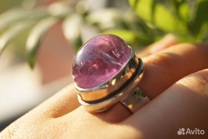Серебряное кольцо с аметистом
