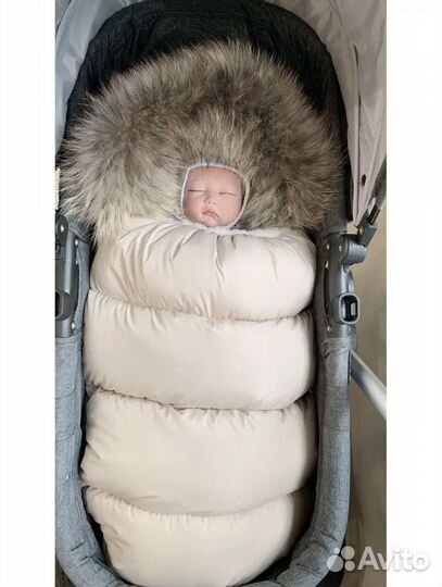 Зимний конверт на выписку