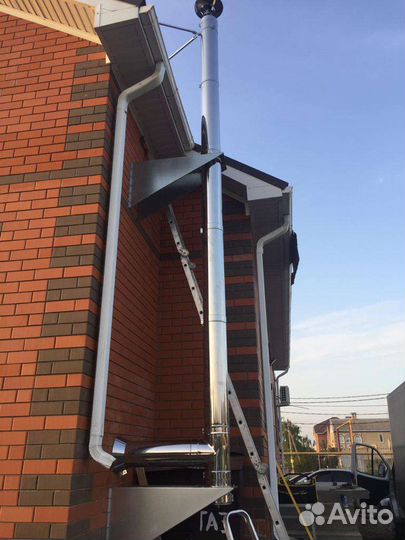 Монтаж дымоходов и вентиляции