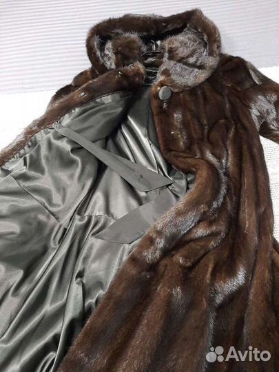 Шуба норковая с капюшоном 48-50