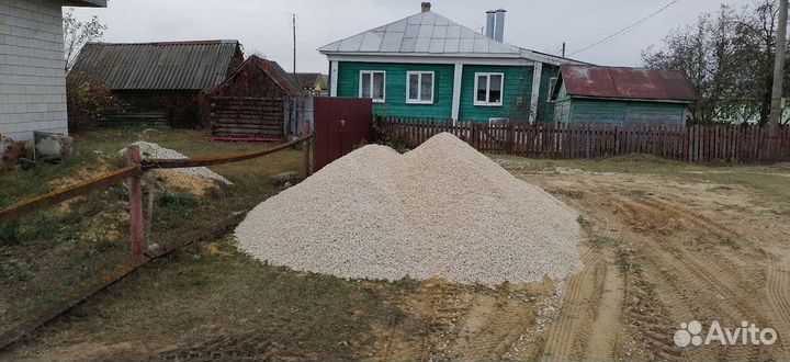 Доставка щебня камня песка