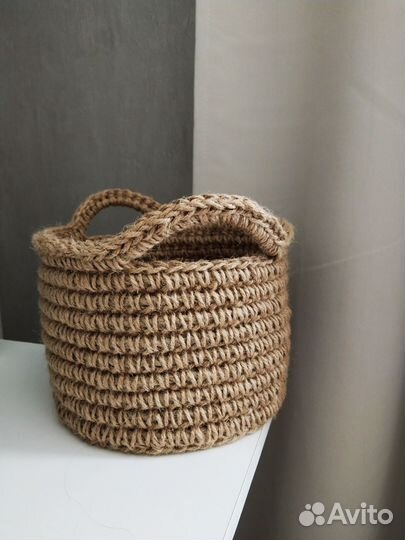 Корзина из джута