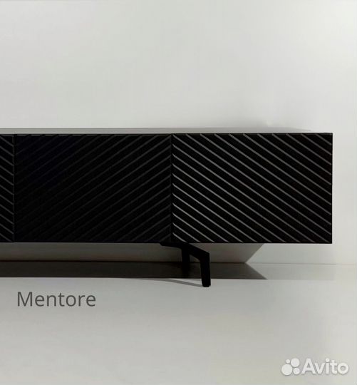 Тумба тв Bravo / черная / 1800х400х300 мм