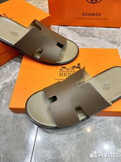 Шлепанцы мужские hermes