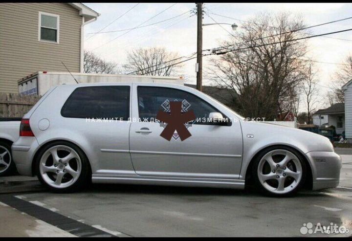 Накладки на пороги VW golf 4 jetta 4 gti gli