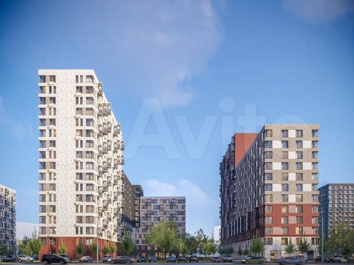 1-к. квартира, 33,4 м², 12/17 эт.