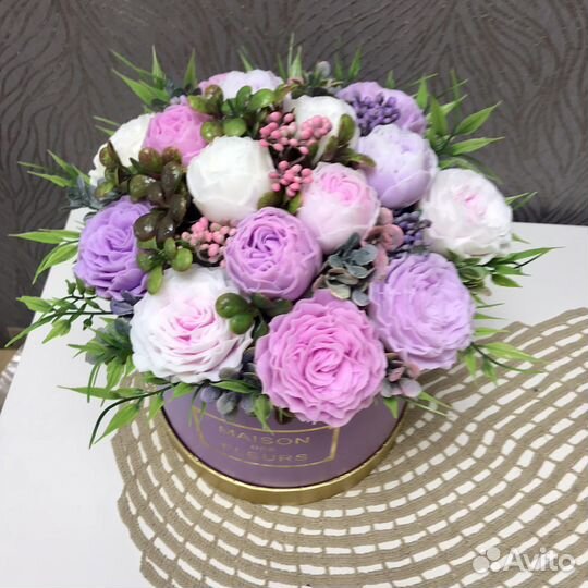 Букет цветов из мыла ручной работы