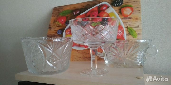 Хрустальные салатники СССР