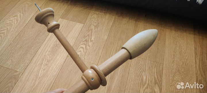 Карниз однорядный 200см дерево
