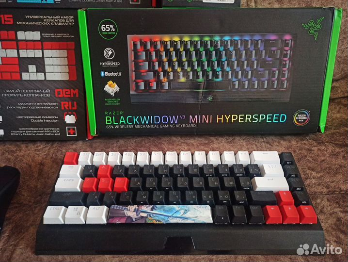 Игровой комплект клавиатура Razer мышка Zet