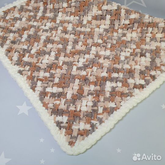 Плед детский вязаный ручная работа