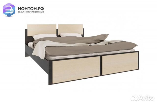 Кровать Элиза венге / дуб молочный