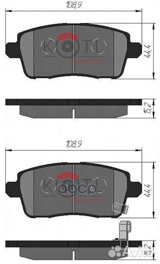 Колодки тормозные дисковые задние к-т chery TIG