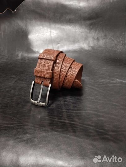 Мужской кожаный ремень ручной работы