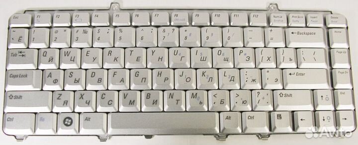 Клавиатура для Dell 1420 1520 1525 серебристая RU