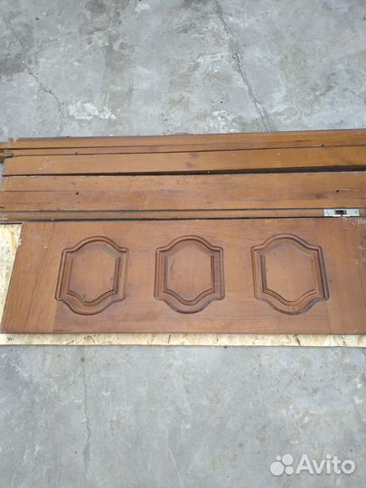 Дверь дубовая, входная, 230х105 с верхним добором