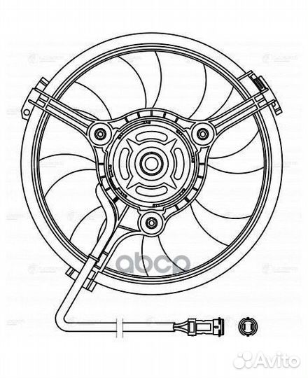 Вентилятор кондиционера VW passat (96) /audi A4