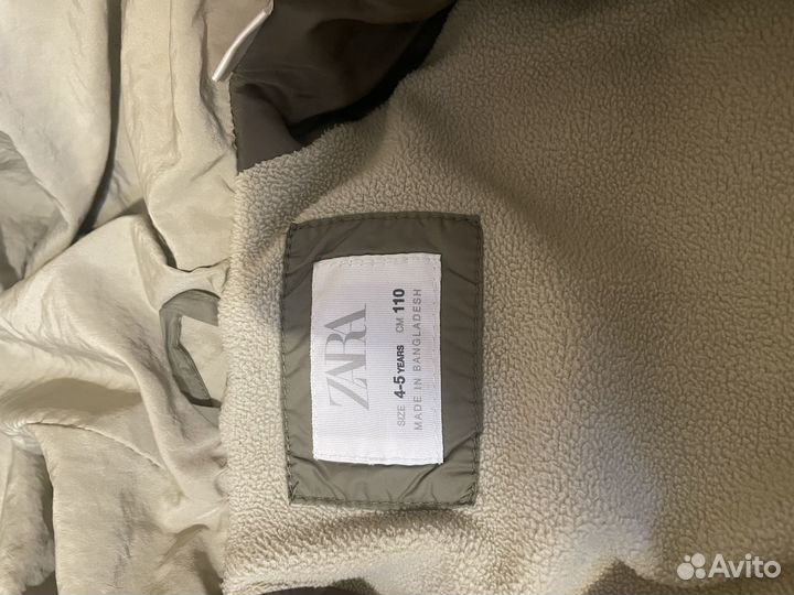 Пуховик zara 110