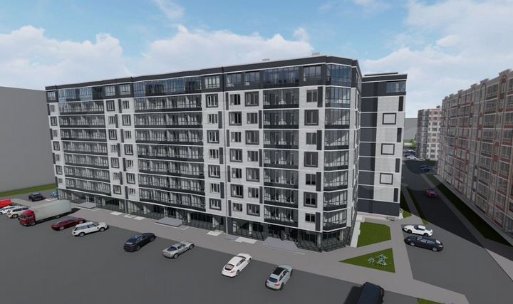 1-к. квартира, 53,4 м², 9/9 эт.