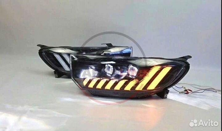 Фары в стиле Audi bi-led на Лада Гранта FL