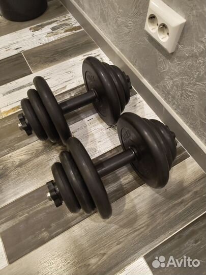 Гантели разборные MB Barbell 2х19 кг