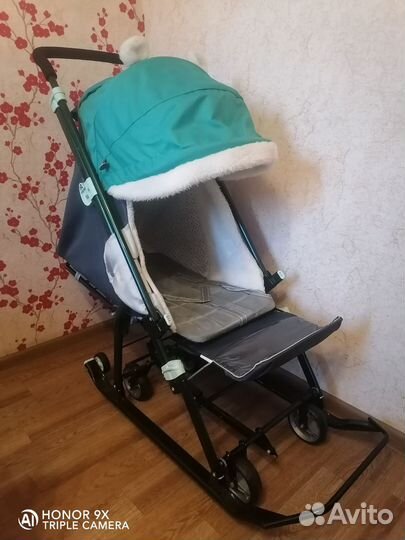 Детские санки коляска ника