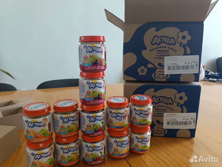 Фруктовое пюре агуша