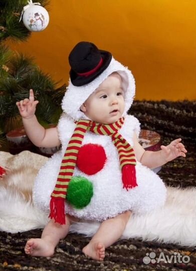 Прокат/аренда костюма Снеговика, 1,5-3 года