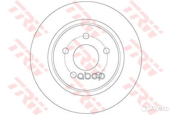 Диск тормозной зад DF6150 TRW