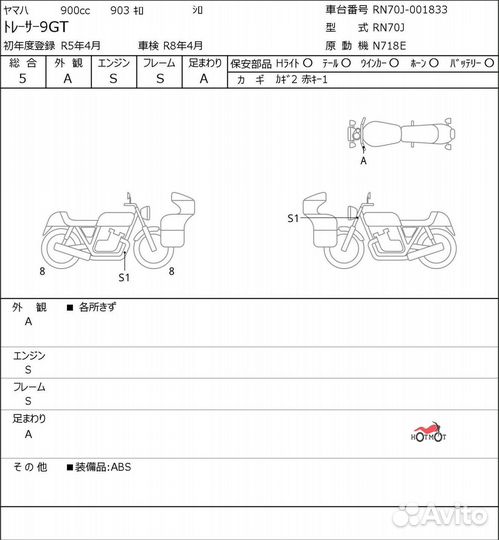 Yamaha MT-09 Tracer (FJ-09) 2023г