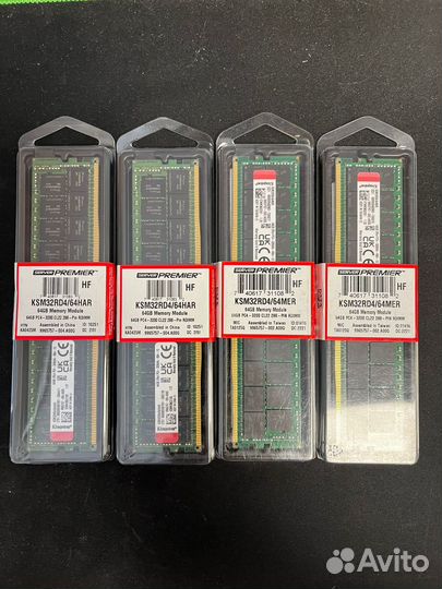 Оперативная память DDR4 64Gb 3200Mhz ECC Reg