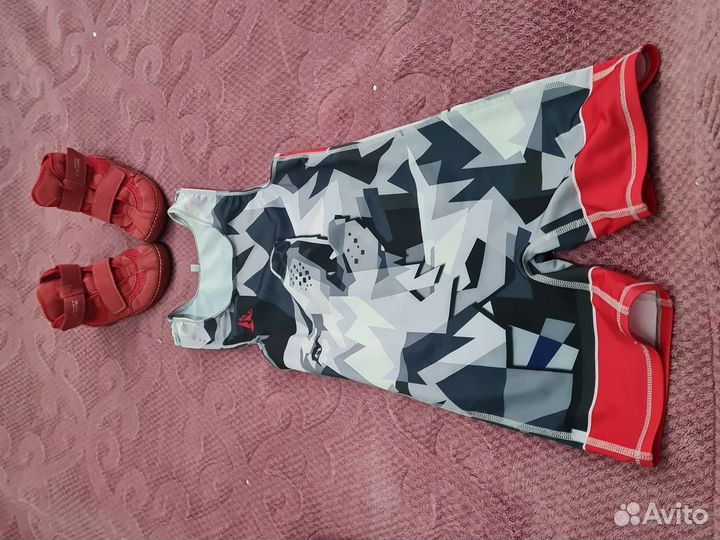 Форма и борцовки для борьбы 7-9 лет