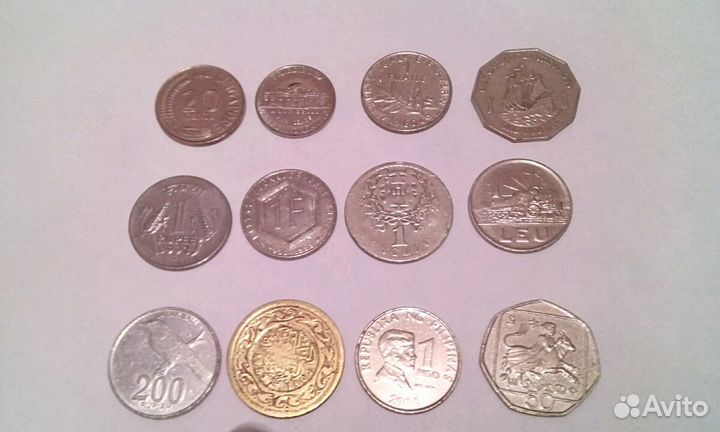 Иностранные монеты разных стран мира разного перио